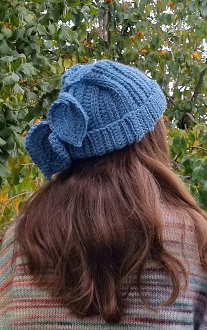 🍃 Leafy Hat Crochet Pattern – Chunky Yarn & 4 Leaf Designs (PDF)