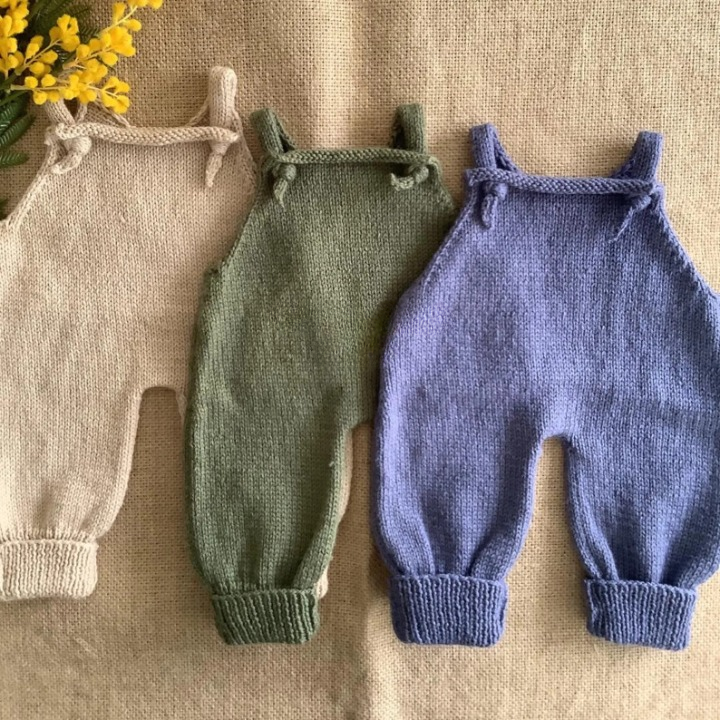 Stork Baby Jumpsuit Knitting Pattern PDF
