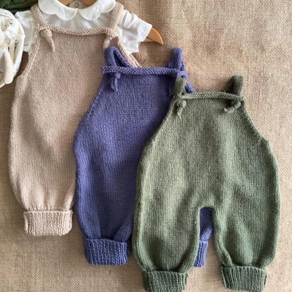 Stork Baby Jumpsuit Knitting Pattern PDF