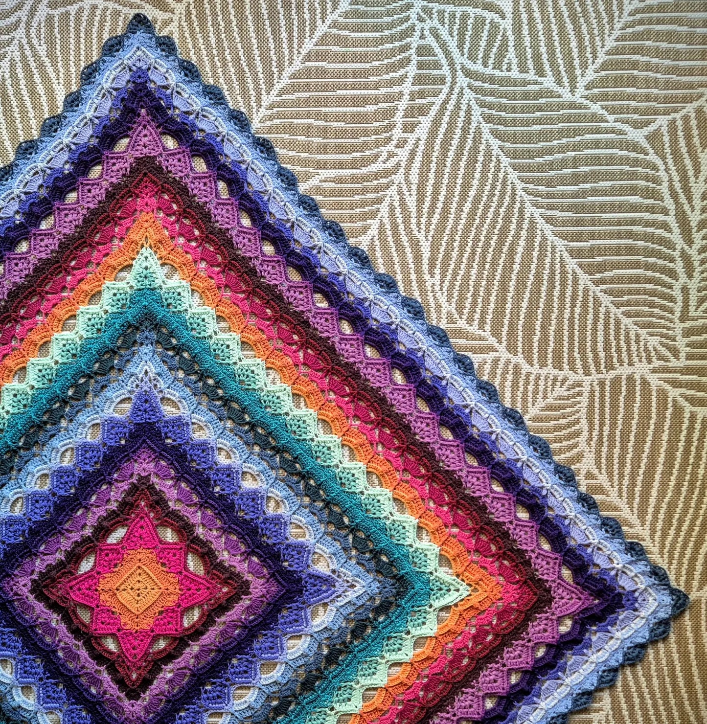 ✨ SilverNeedleTea Blanket – Textured 3D Crochet Pattern 🧶