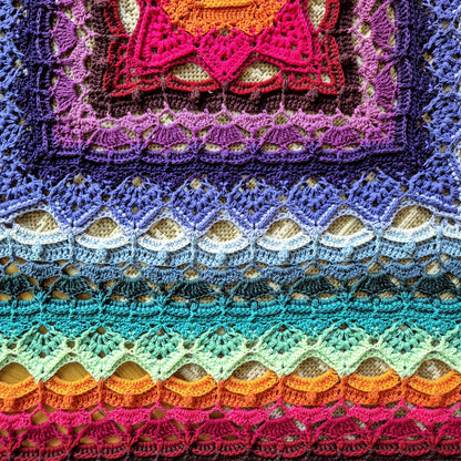 ✨ SilverNeedleTea Blanket – Textured 3D Crochet Pattern 🧶