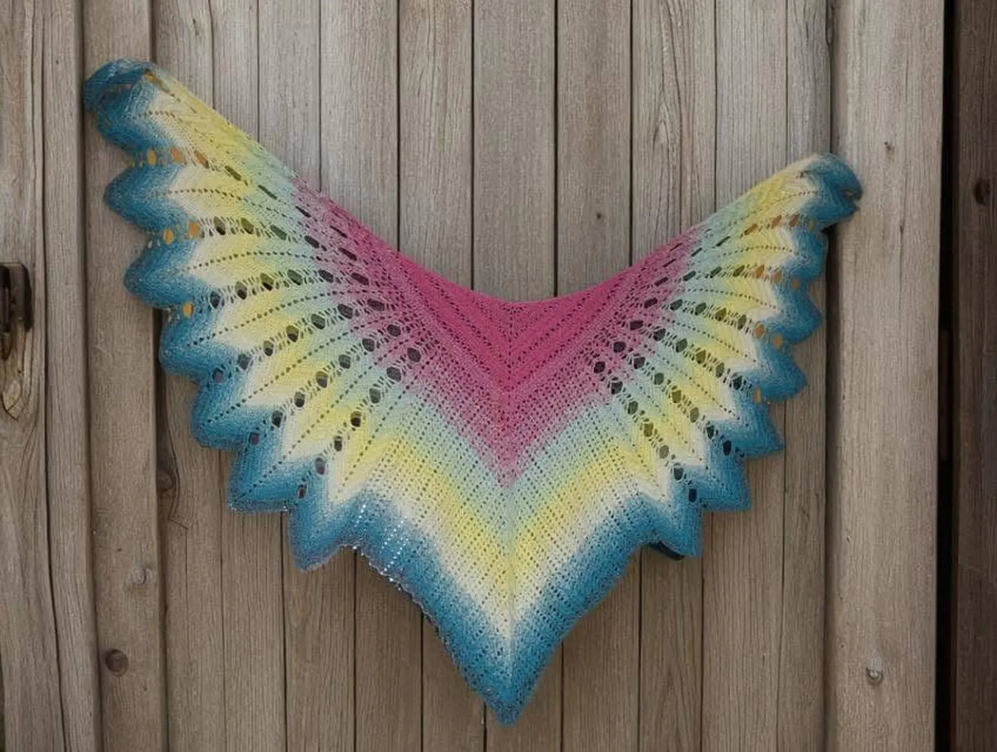 Veilwyn Lace Crochet Shawl Pattern ✨ Airy & Elegant Wrap (PDF)
