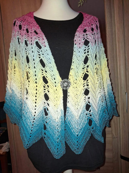 Veilwyn Lace Crochet Shawl Pattern ✨ Airy & Elegant Wrap (PDF)