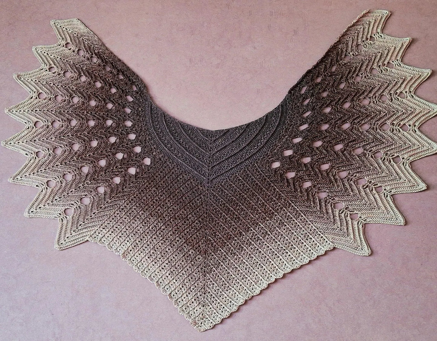 Veilwyn Lace Crochet Shawl Pattern ✨ Airy & Elegant Wrap (PDF)