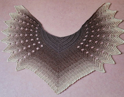 Veilwyn Lace Crochet Shawl Pattern ✨ Airy & Elegant Wrap (PDF)