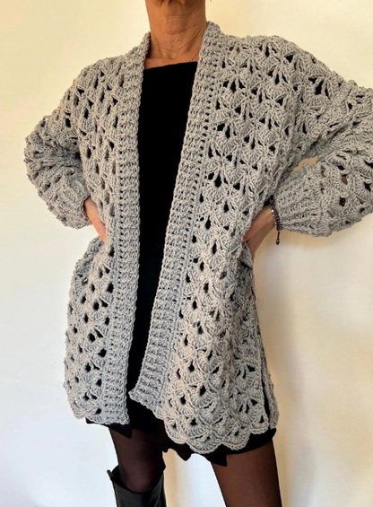 ✨ Lace Vibe Crochet Cardigan Pattern (PDF) 🧶