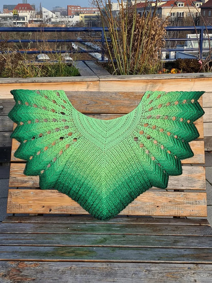 Veilwyn Lace Crochet Shawl Pattern ✨ Airy & Elegant Wrap (PDF)