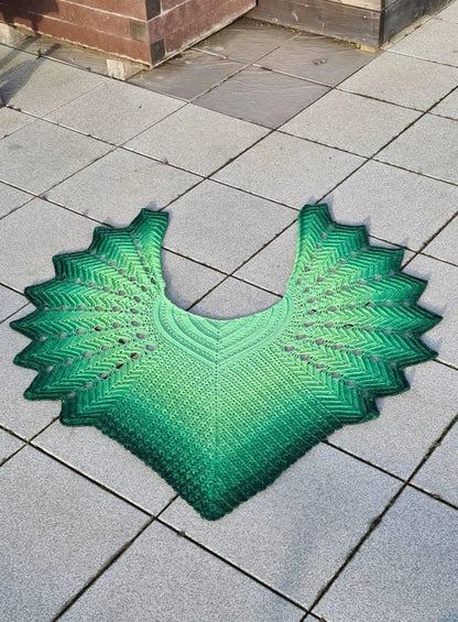 Veilwyn Lace Crochet Shawl Pattern ✨ Airy & Elegant Wrap (PDF)