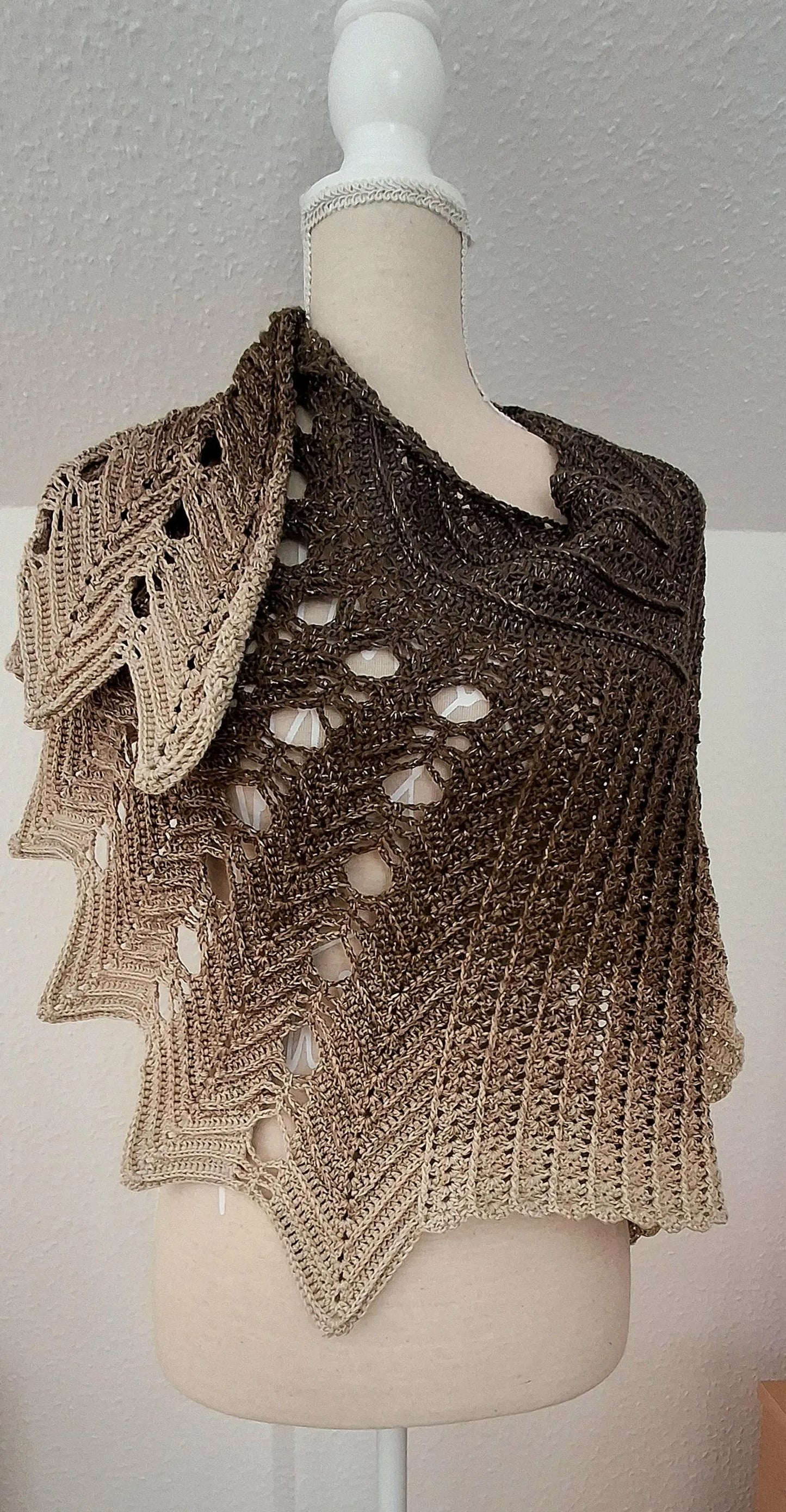 Veilwyn Lace Crochet Shawl Pattern ✨ Airy & Elegant Wrap (PDF)