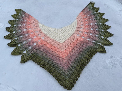 Veilwyn Lace Crochet Shawl Pattern ✨ Airy & Elegant Wrap (PDF)