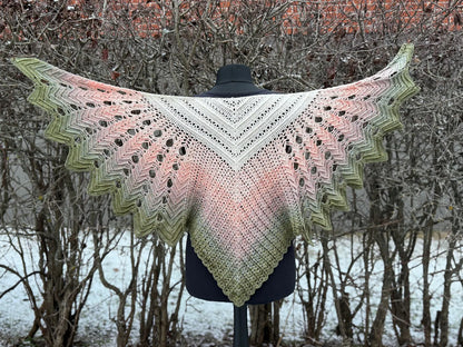 Veilwyn Lace Crochet Shawl Pattern ✨ Airy & Elegant Wrap (PDF)