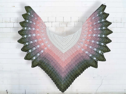 Veilwyn Lace Crochet Shawl Pattern ✨ Airy & Elegant Wrap (PDF)