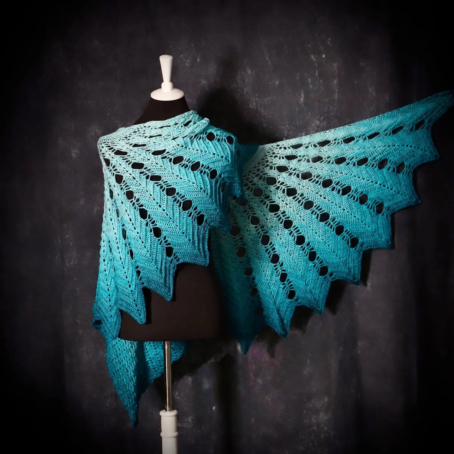 Veilwyn Lace Crochet Shawl Pattern ✨ Airy & Elegant Wrap (PDF)