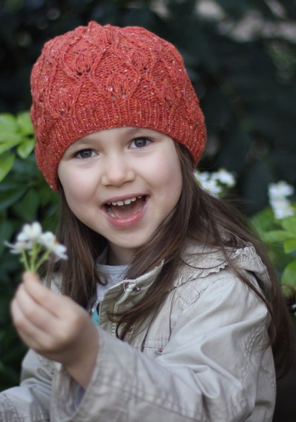 Foliage Hat Knitting Pattern PDF