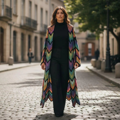 ✨ Diamond Batik Crochet Cardigan Pattern (PDF) 🧶