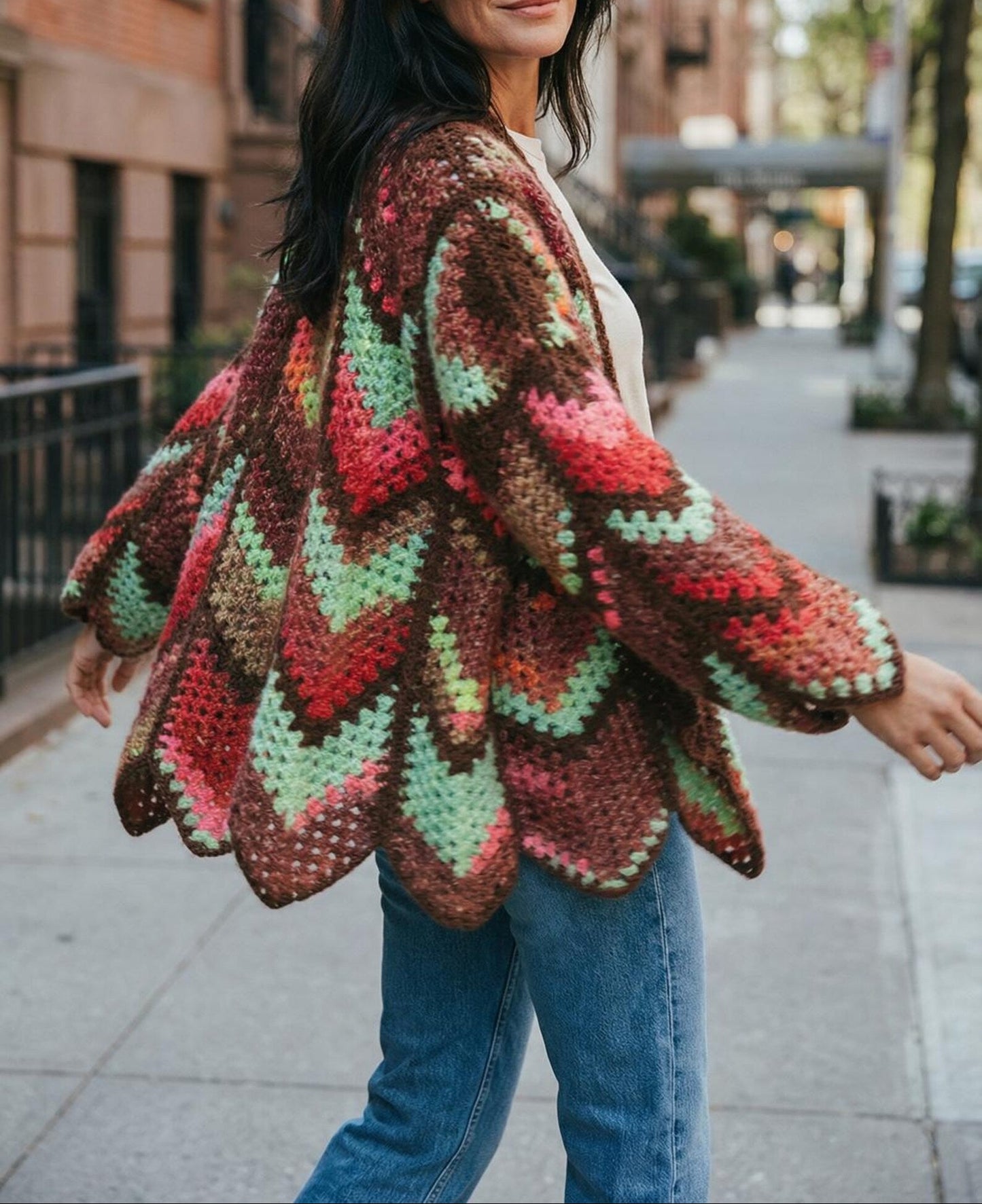 ✨ Diamond Short Cardigan 🧶 | Modern Crochet Pattern (PDF) 💫
