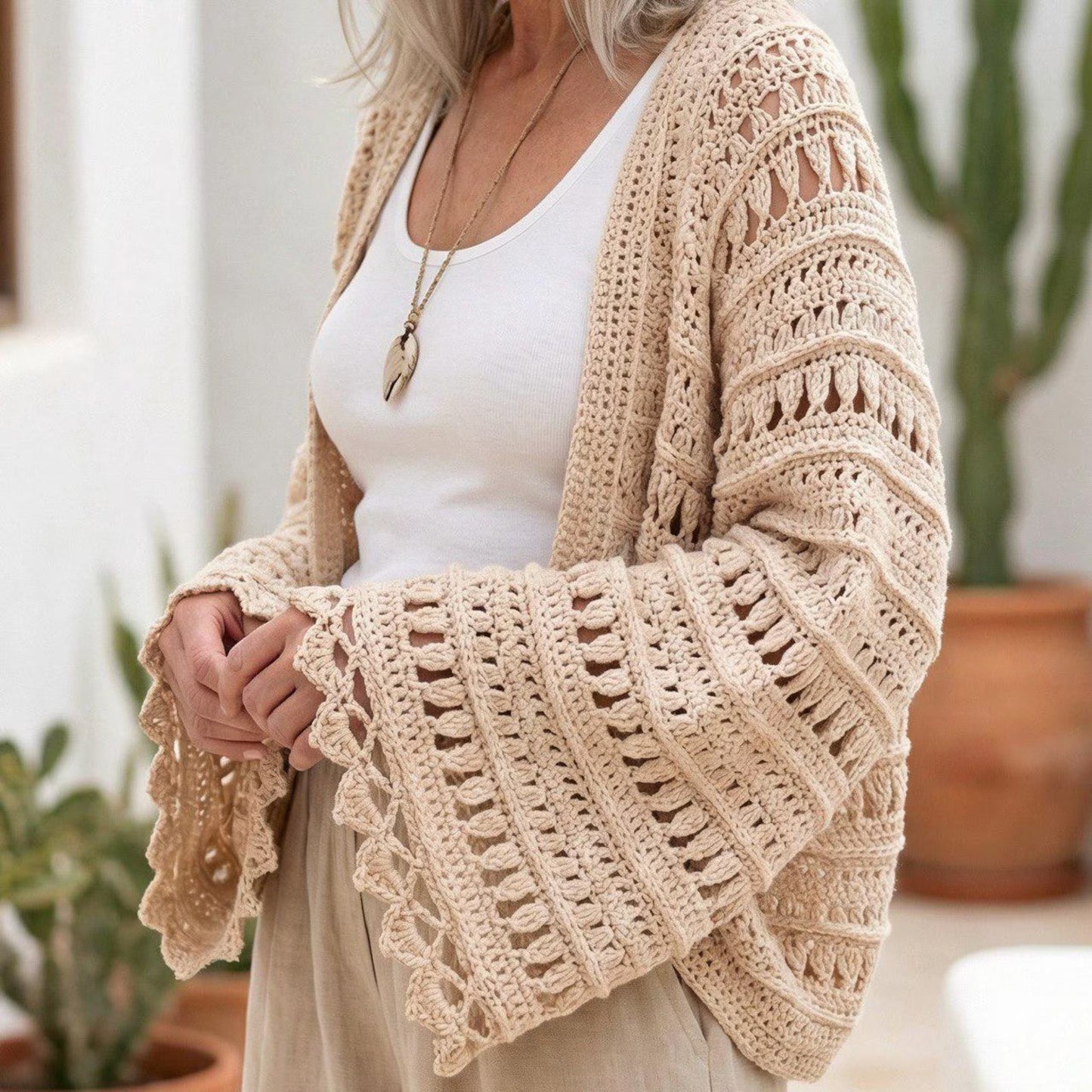 ✨ Charlotte Shrug Pattern 🌸 Boho Crochet PDF