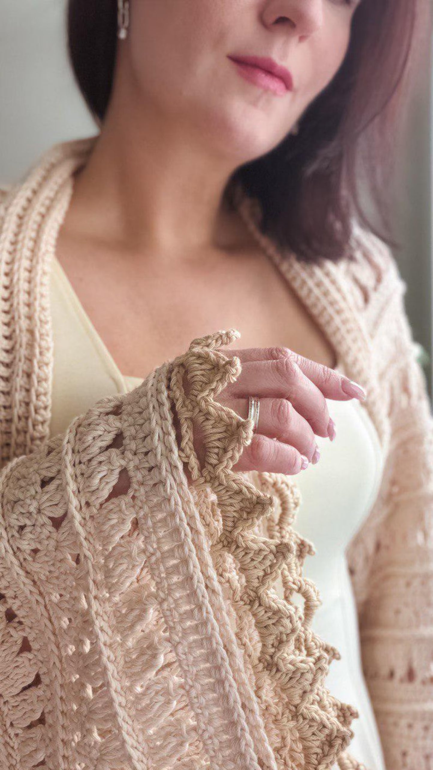 ✨ Charlotte Shrug Pattern 🌸 Boho Crochet PDF