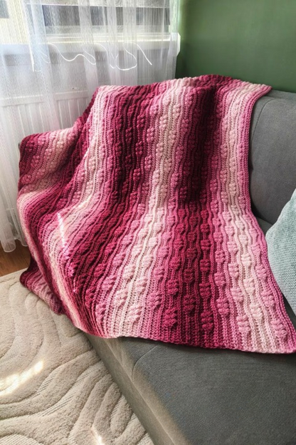 🌾 Wheat Harvest Blanket Crochet Pattern ✨🧶