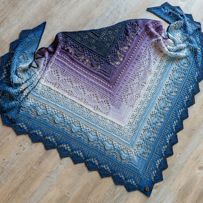 Frozen Iris Lace Shawl Crochet Pattern PDF