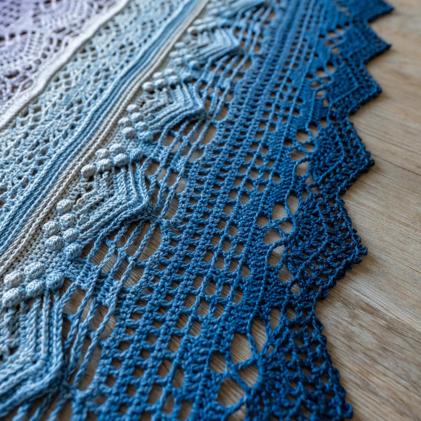Frozen Iris Lace Shawl Crochet Pattern PDF