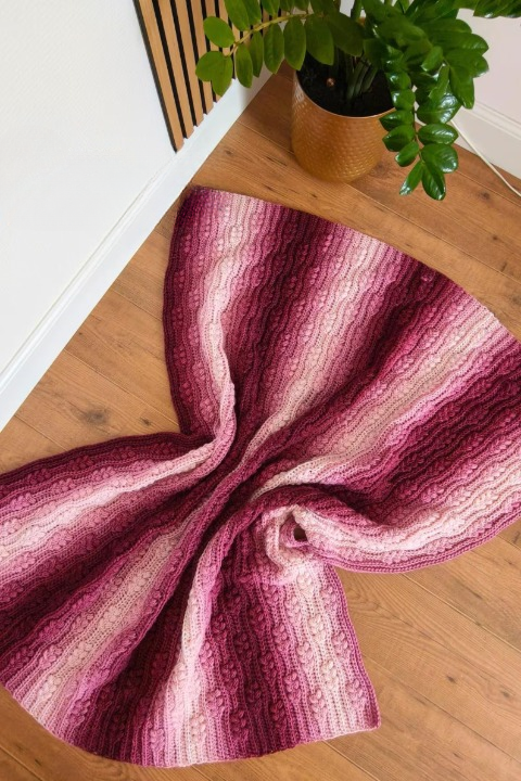 🌾 Wheat Harvest Blanket Crochet Pattern ✨🧶
