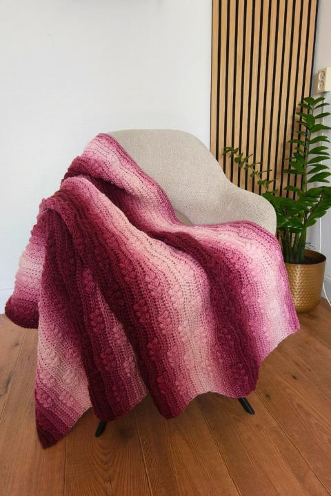🌾 Wheat Harvest Blanket Crochet Pattern ✨🧶