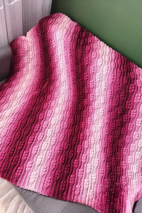 🌾 Wheat Harvest Blanket Crochet Pattern ✨🧶