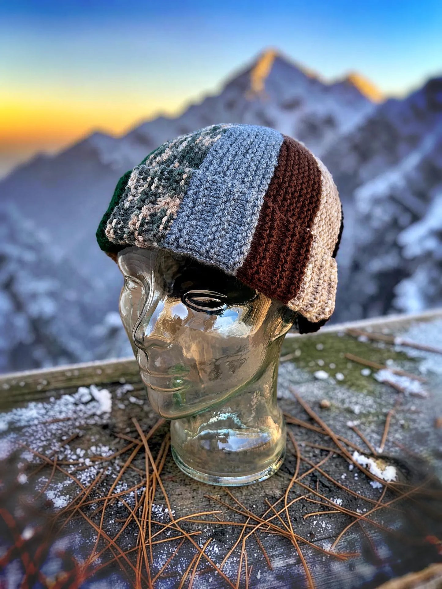 🧶 Scrap Yarn Bobble Beanie Knitting Pattern PDF