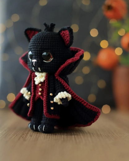 Draco Vampire Cat Amigurumi Crochet Pattern
