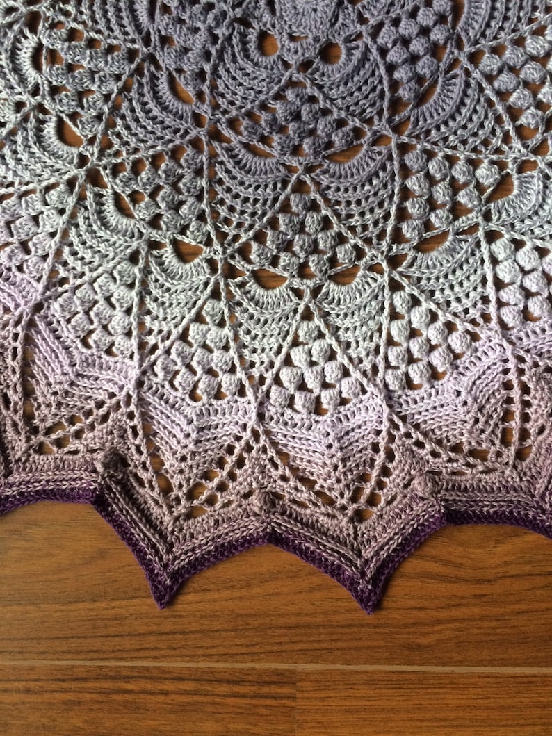 🌸 Lotus Blossom Mandala Crochet Pattern – Elegant & Timeless 🧶✨ - Cielcraft