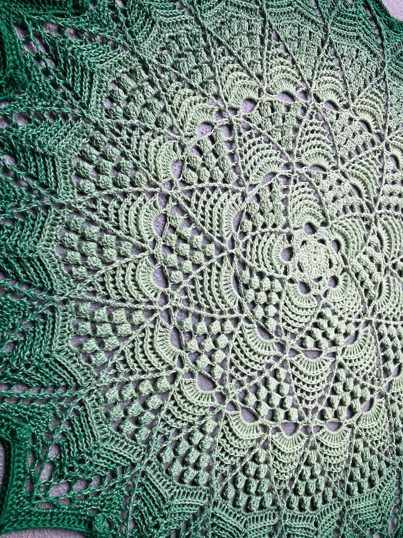 🌸 Lotus Blossom Mandala Crochet Pattern – Elegant & Timeless 🧶✨ - Cielcraft
