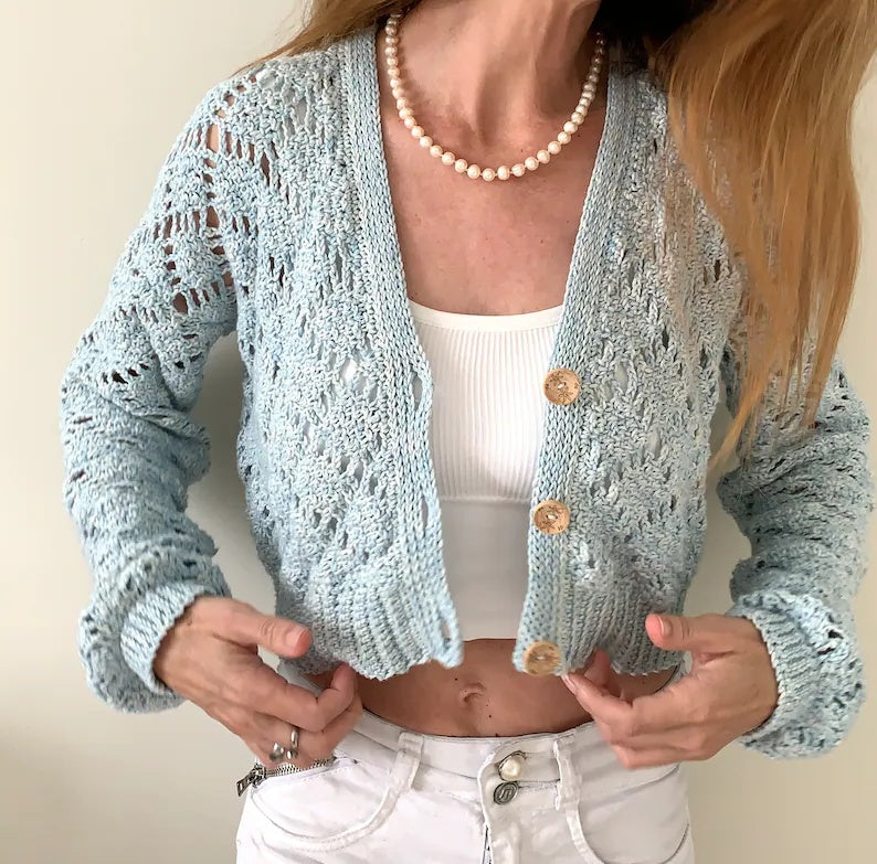 🧥 Crochet Cardigan Pattern – Elegant & Customizable ✨ - Cielcraft