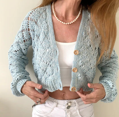 🧥 Crochet Cardigan Pattern – Elegant & Customizable ✨ - Cielcraft