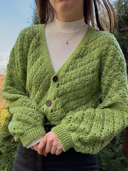 🧥 Crochet Cardigan Pattern – Elegant & Customizable ✨ - Cielcraft