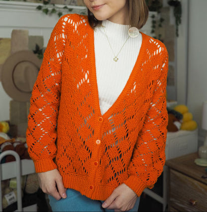 🧥 Crochet Cardigan Pattern – Elegant & Customizable ✨ - Cielcraft