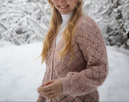 🧥 Crochet Cardigan Pattern – Elegant & Customizable ✨ - Cielcraft
