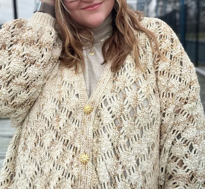 🧥 Crochet Cardigan Pattern – Elegant & Customizable ✨ - Cielcraft
