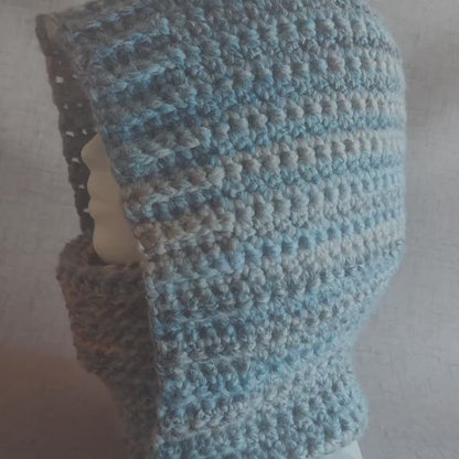 ❄️ Cozy Hooded Balaclava Crochet Pattern – Chunky Turtle Neck Ski Hood (PDF)