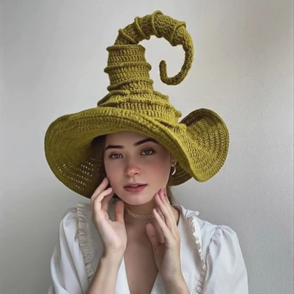 🧙 Crochet Wizard Hat Pattern – Magical Halloween DIY 🎃